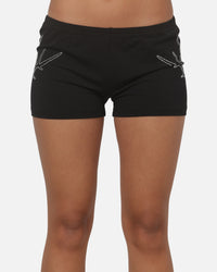 Ed Hardy Women's Silver Lining Mini Shorts Black