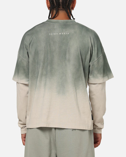 Saint Morta Divine Regiment Long Sleeve T-Shirt Green/Off White