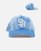 New Era San Diego Padres 'Sky Velvet' 9FORTY A-Frame Snapback Sky Blue
