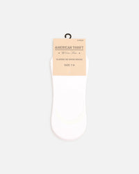 American Thrift Classic No Show Socks 3 Pack White
