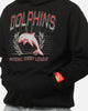 Bleacher Athletic Dolphins NRL Adult Club Wreath Hoodie Black