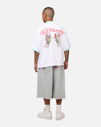Ed Hardy Butterfly Ringer T-Shirt White