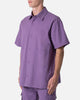 MNML Collared Button Up Shirt Purple