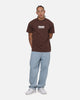 Carre Box Check T-Shirt Brown