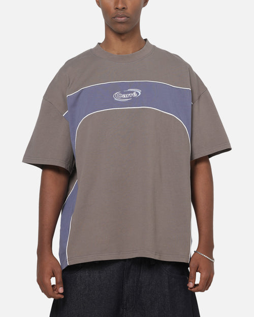 Carre Athletic Panel Crew T-Shirt Washed Charcoal