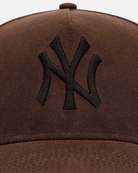 New Era New York Yankees 'Waxed Canvas QS' 59FORTY A-Frame Fitted Brown