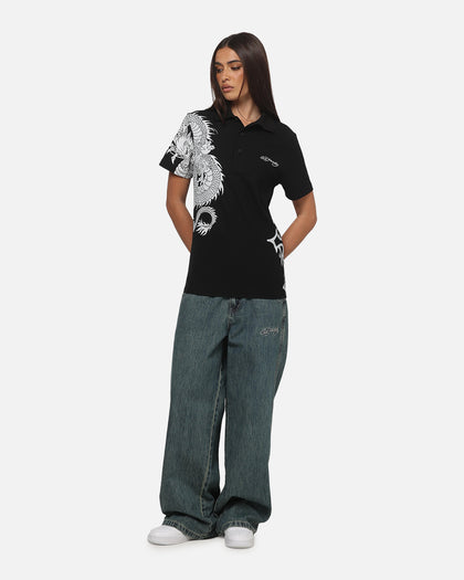 Ed Hardy Euro Polo Shirt Black
