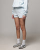 American Thrift Women's Fleece Shorts Light Blue