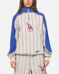 Carre Los Angeles City Series Quarter Zip Crewneck Grey/Blue