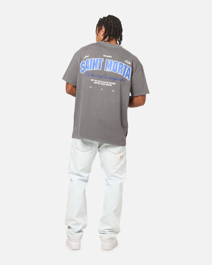Saint Morta Rise Up Boxy T-Shirt Washed Charcoal