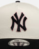 New Era New York Yankees "Chrome Black Pink" 9Forty A-Frame Snapback White