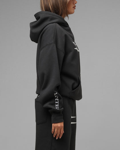 Loiter Hybrid Hoodie Charcoal