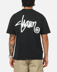 S Double Shawn Script T-Shirt Black