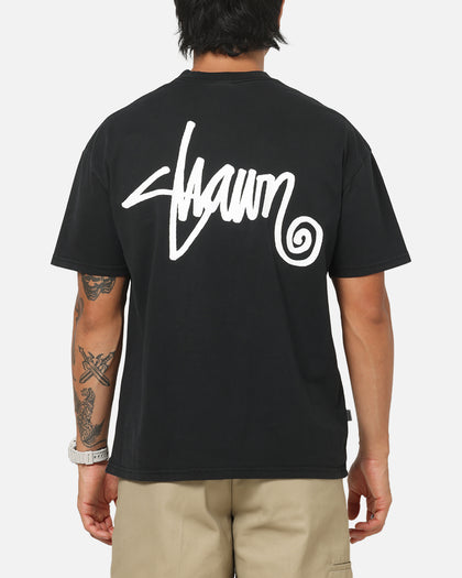 S Double Shawn Script T-Shirt Black
