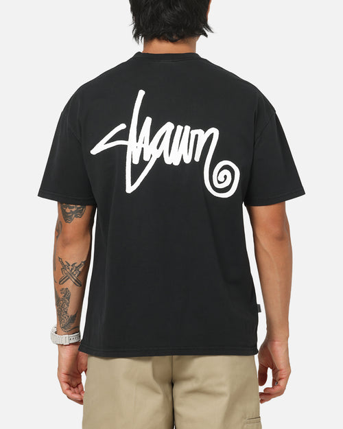 S Double Shawn Script T-Shirt Black