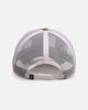 Von Dutch Destroyed Twill Trucker Snapback Washed Khaki