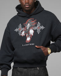 Loiter x Sonic Chrome Shadow Hoodie Black