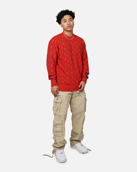 Ksubi Allstar Knit Torch Crewneck Red