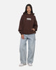Carre Box Check Hoodie Chocolate