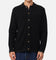 XXIII Zyair Knit Rib Long Sleeve Button Up Shirt Black