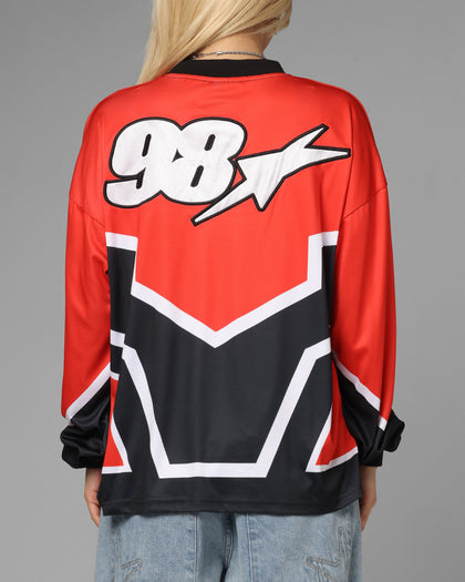 Loiter Thrill Racing Long Sleeve T-Shirt Red