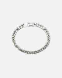 Guess Mainline Lo Studio 8mm Curb Chain Silver Bracelet Silver