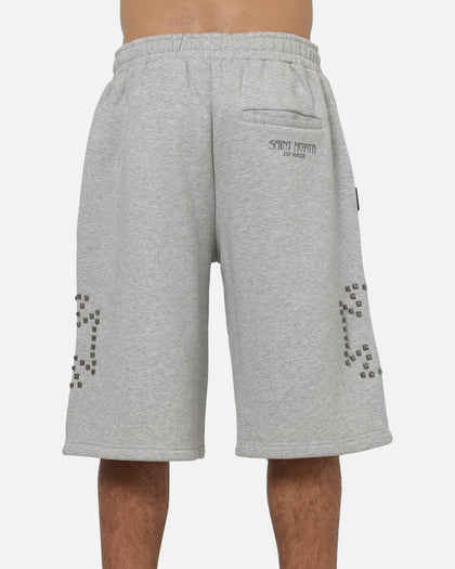 Saint Morta Marked Baggy Sweat Shorts Grey Marle