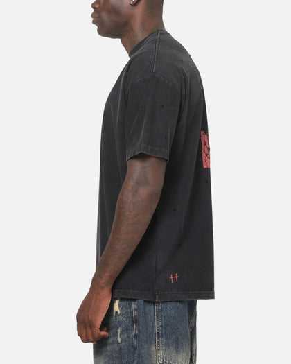 Saint Morta Saints Marked Boxy T-Shirt Washed Black