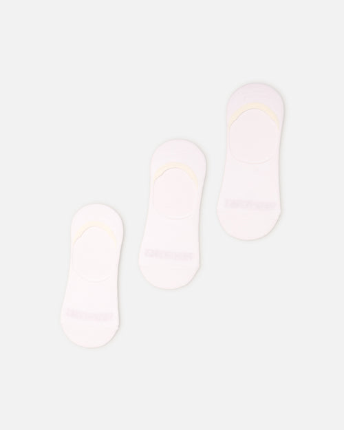American Thrift Classic No Show Socks 3 Pack White