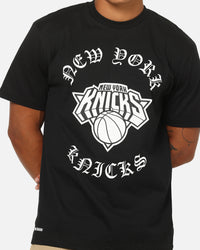 New Era New York Knicks Gothic Oversized T-Shirt Black