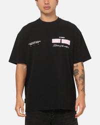 Saint Morta Rise Up Boxy T-Shirt Black/Pink