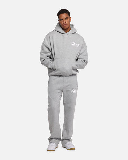 Carre Prestige Script Hoodie Grey Marle