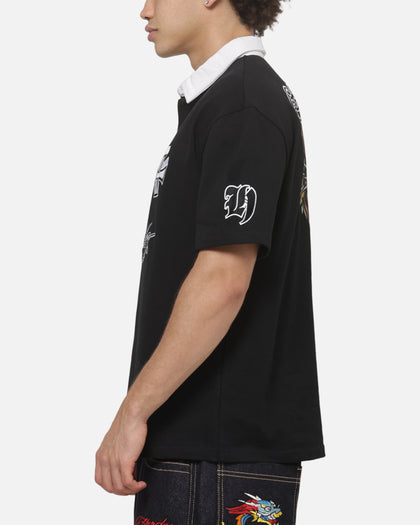 Loiter Hardy League Polo T-Shirt Black
