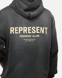 Represent Owners Club Hoodie Aged Black