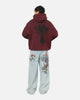 Ed Hardy Sacred Heart Hoodie Burgundy
