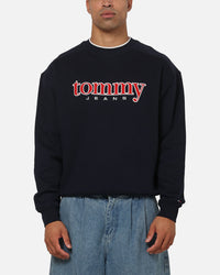 Tommy Jeans 90's Texture Graphic Crewneck Navy