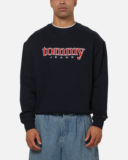 Tommy Jeans 90's Texture Graphic Crewneck Navy