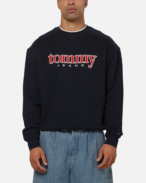 Tommy Jeans 90's Texture Graphic Crewneck Navy