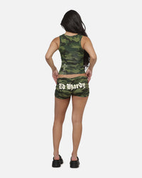 Ed Hardy Women's Crossed Tank Woodland Camo