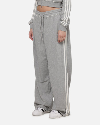 Adidas Women's Graphic Loose Sweat Pants Medium Grey Heather