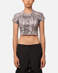 XXIII Women's Boiler Room Crop T-Shirt Hunter Camo
