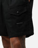 Raised By Wolves Barbarian Ripstop Camp Shorts Black