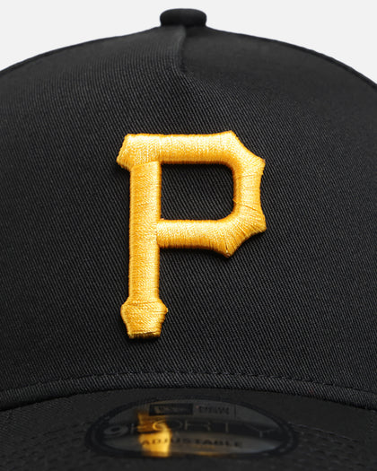 New Era Pittsburgh Pirates 'Team Logo' 9FORTY A-Frame Snapback Black/OTC