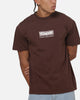 Carre Box Check T-Shirt Brown