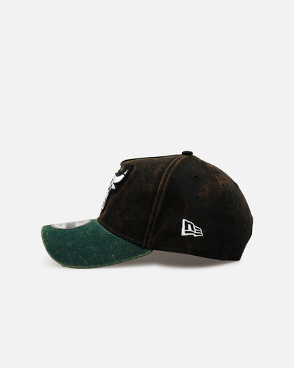 New Era Chicago Bulls 'Washed Green 2.0' 9FORTY A-Frame Snapback Black/Green
