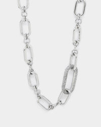 Raising Hell Women's Thick Link Chain Iced White Gold
