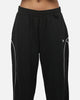 New Era Wide Leg Trackpants Black