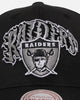 Mitchell & Ness Las Vegas Raiders Flames Pro Crown Snapback Black