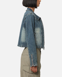 XXIII Women's Josie Fitted Denim Jacket Dark Denim
