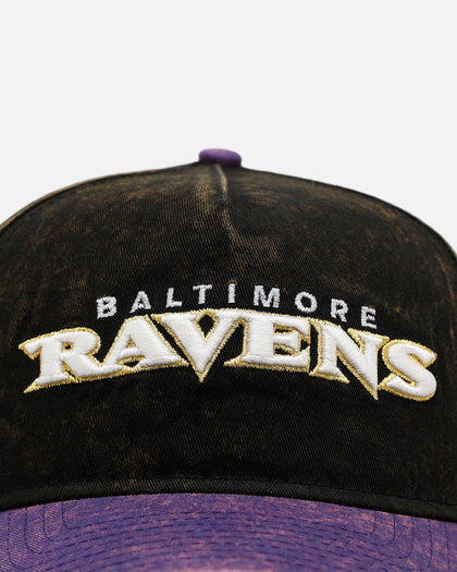 New Era Baltimore Ravens 'Washed Metallic' 9FORTY A-Frame Snapback Official Team Colors